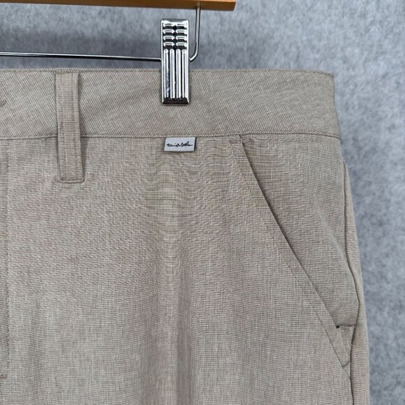 Travis Mathew Mens Open to Close Pants Trousers 36 Tan Khaki Golf Stretch 75532 - Picture 5 of 15